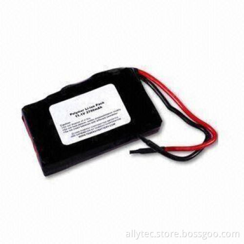 Li-polymer Battery Pack with Over-discharge Protection of 11.1V, 2,700mAh